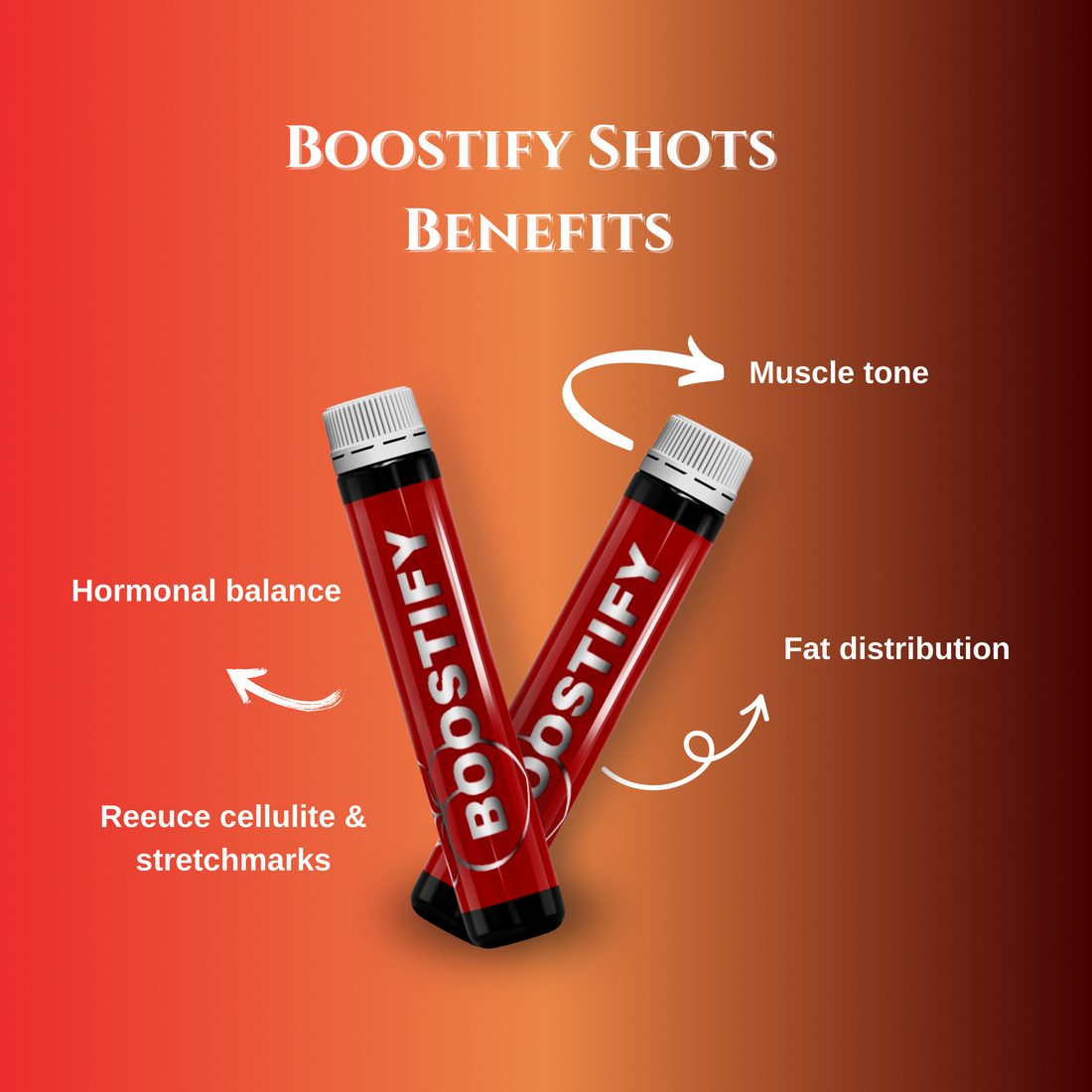 Boostify Herbal Shots - Natural Glute Enhancement and Skin Smoothing Supplement